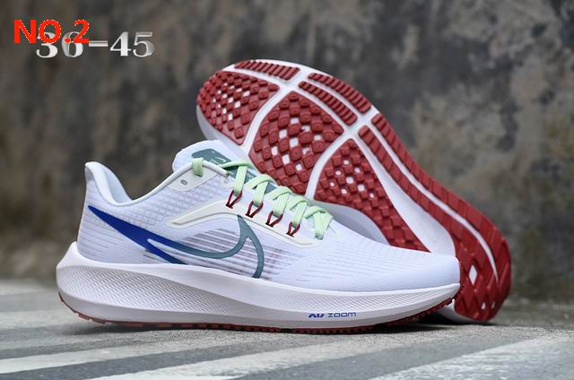 Nike Air Zoom Pegasus 39 Women's Shoes White Red Blue Green;